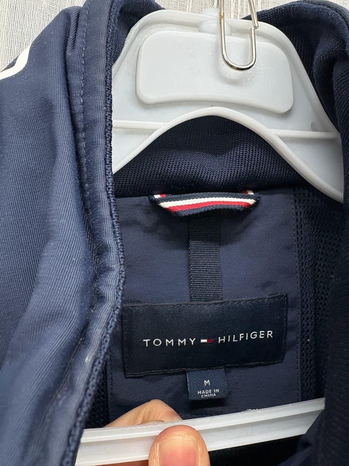 타미힐피거 네이비 블루종 바람막이 재킷 Tommy Hilfiger 상품이미지4