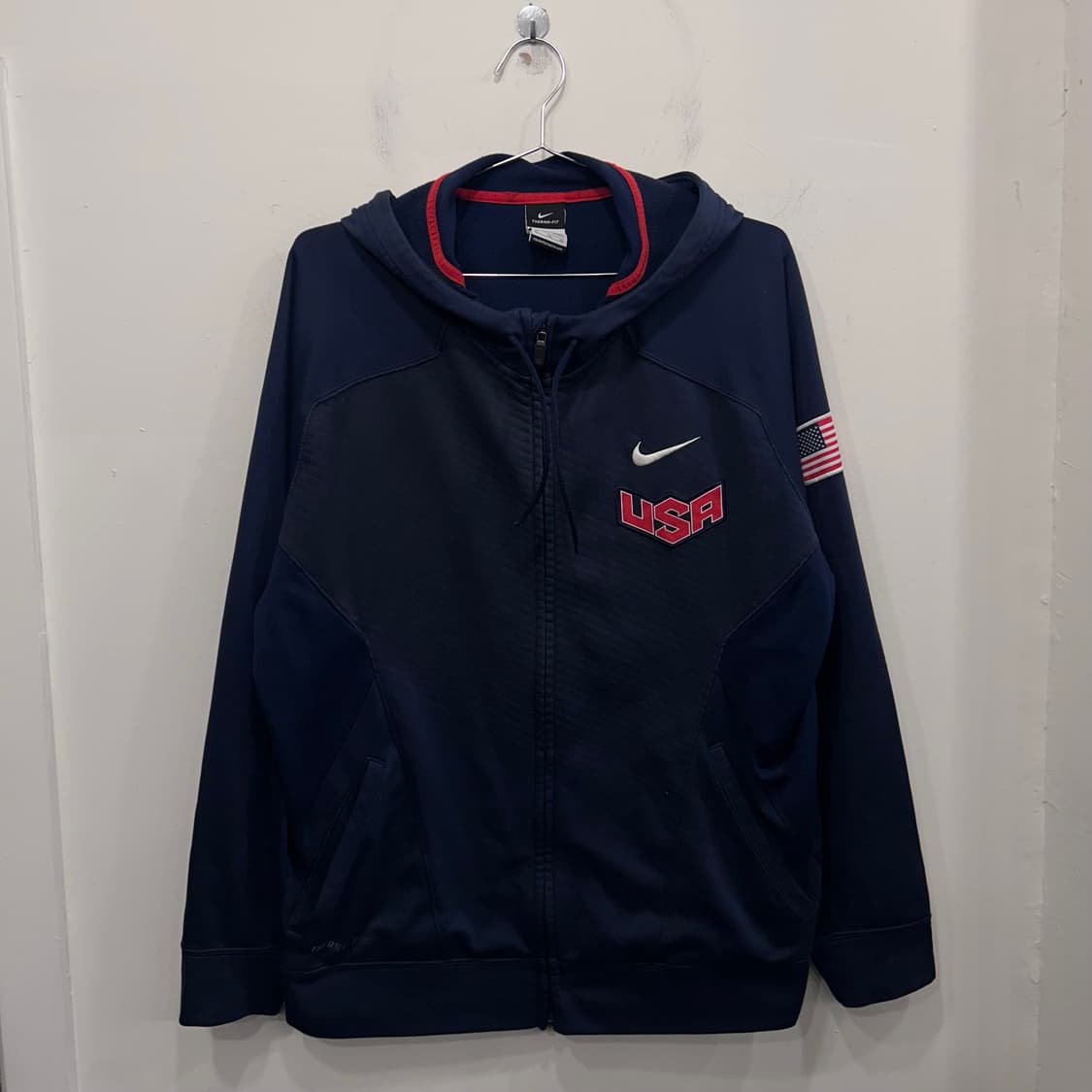 나이키 써마핏 USA 로고 코튼 후드집업 상품이미지2