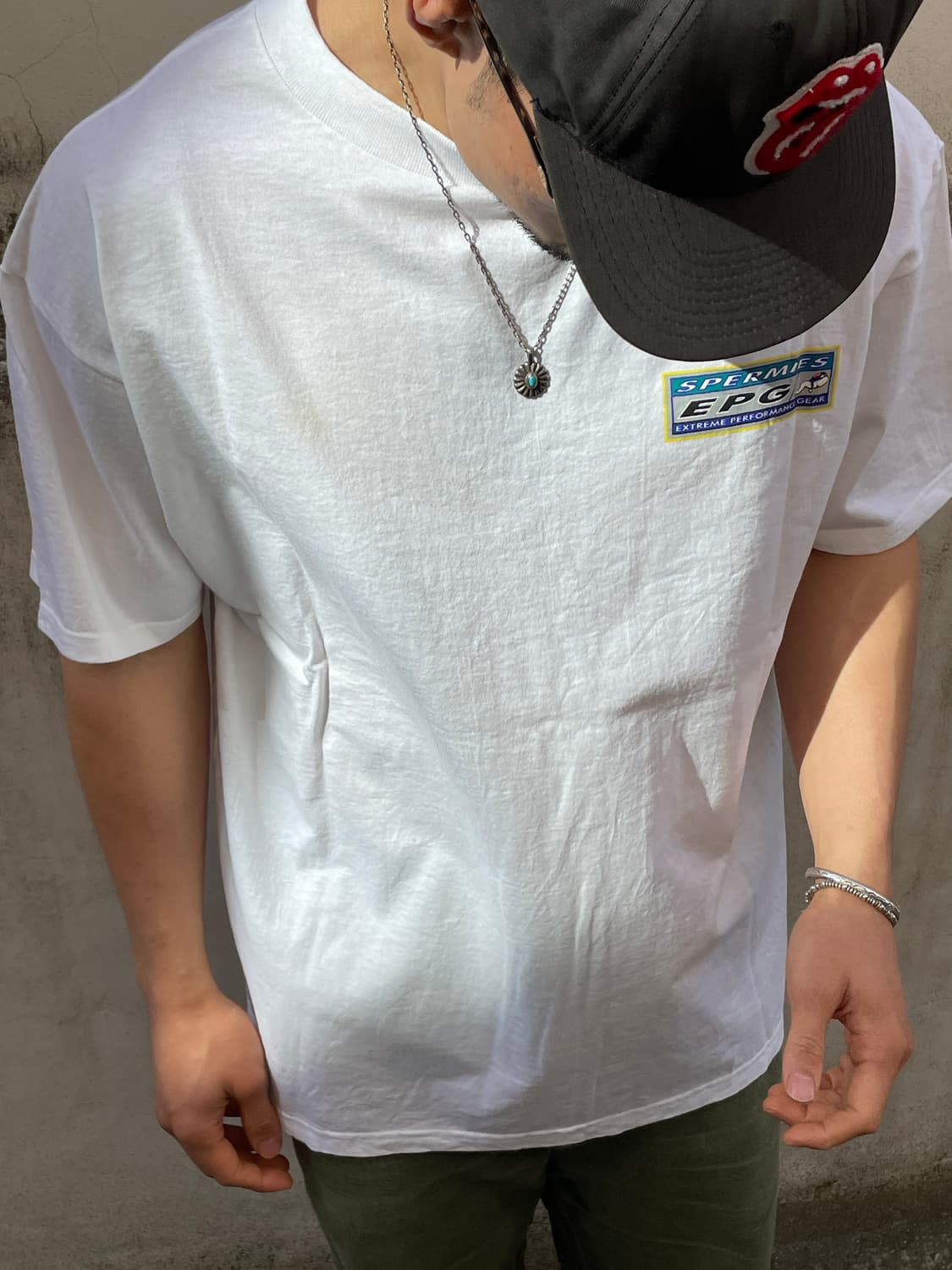 90s Oneita Sperm Parody T-shirt 상품이미지2