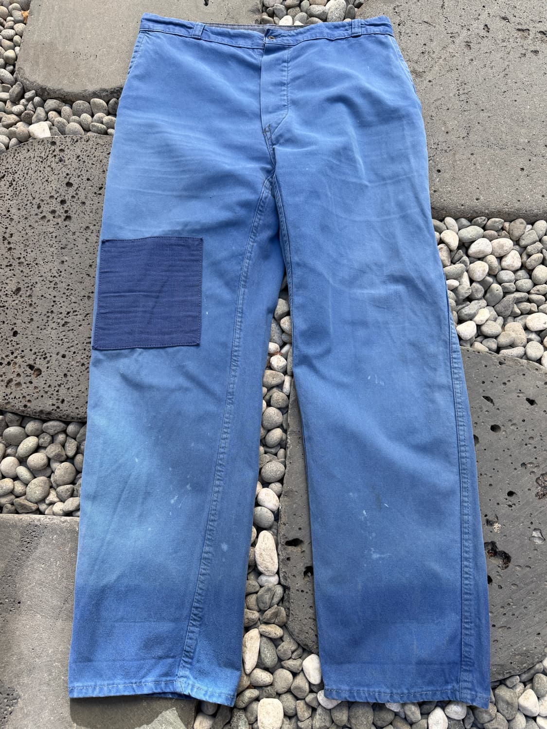 HARD FADED WASHED BLUE 빈티지 프렌치워크팬츠 상품이미지1