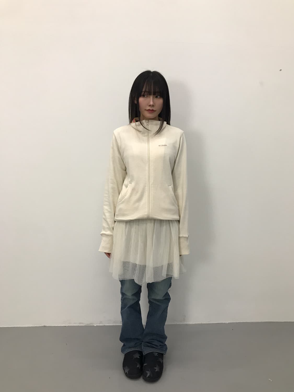 Columbia  Striped Collar Zip up Jacket 상품이미지1