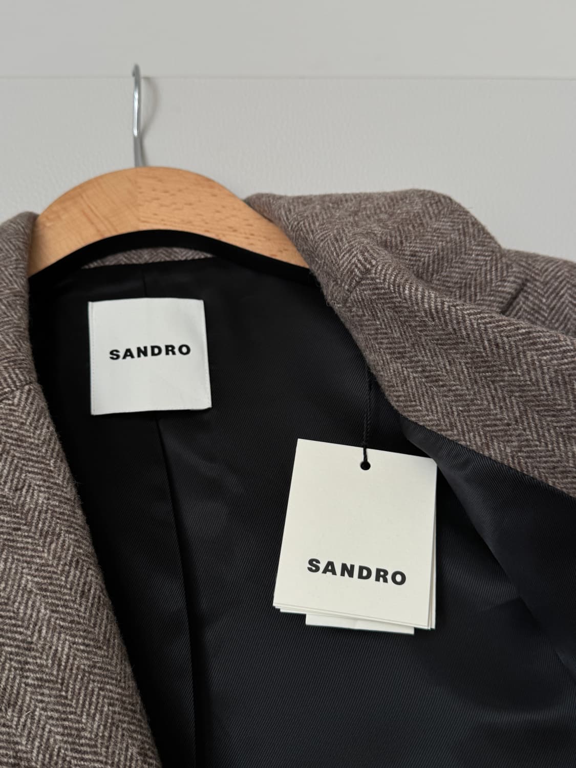 <새상품🖤> Sandro Lonny 헤링본 울 크롭 블레이저 / 자켓 상품이미지10