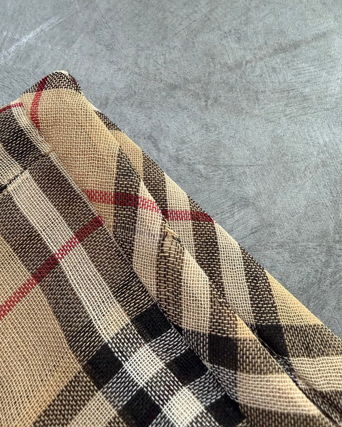 Burberry 버버리 블루라벨 노바체크 린넨 플리츠 스커트 상품이미지10