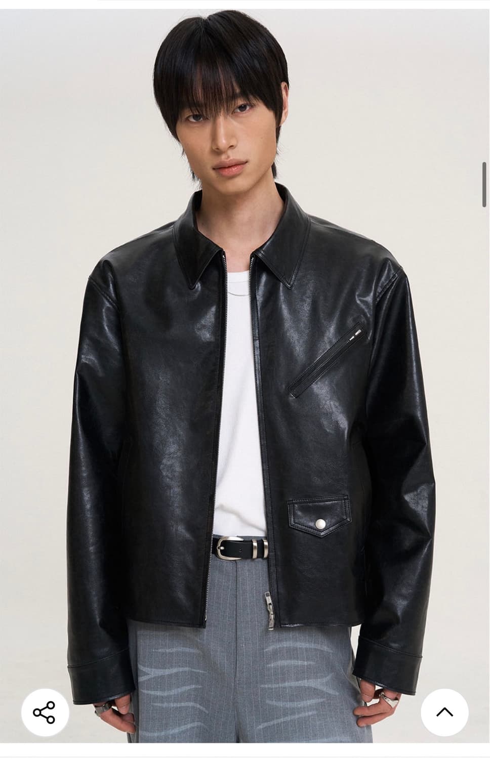 (L) 도프제이슨 파이로 싱글 레더자켓 BLACK 판매 상품이미지6