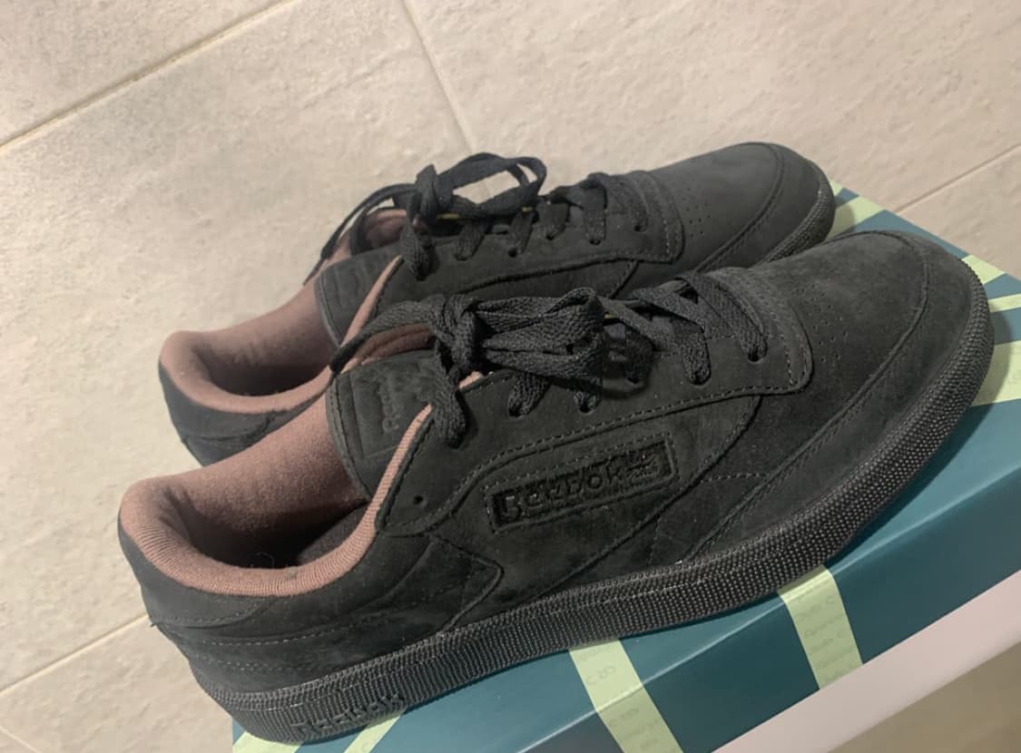 [285]리복 클럽C 85 스웨이드 40th 워시드블랙 상품이미지3