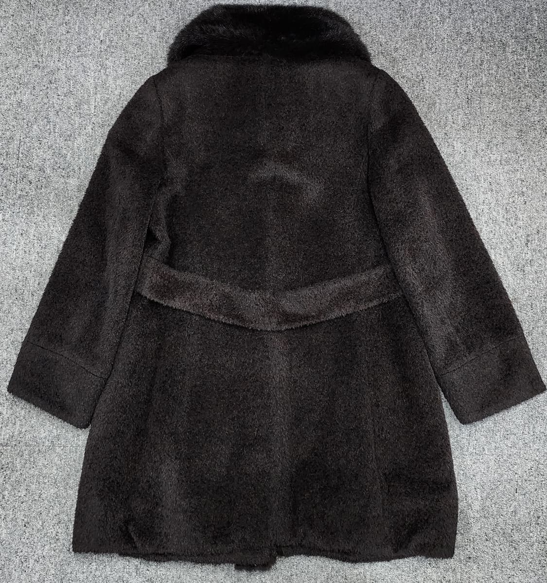  수리알파카 밍크 퍼 카라 빈티지 코트 상품이미지2