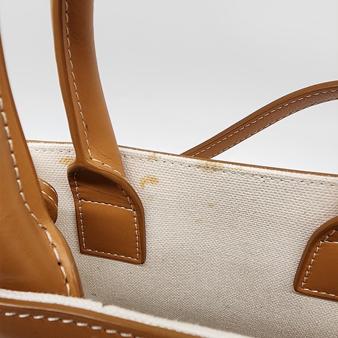 셀린느 193302BNZ 패브릭 카바스 미니 토트백 브라운 상품이미지8