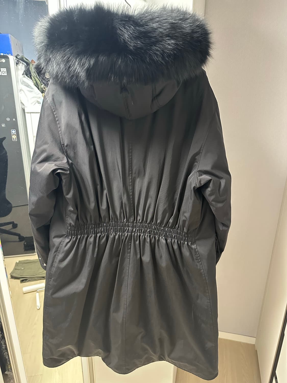 시스템옴므 구스다운 토끼털 롱패딩 105 상품이미지3