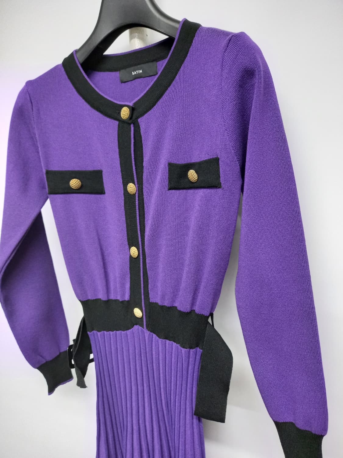 새 샤틴 춘추동 니트 플리츠 롱 원피스 55 상품이미지6