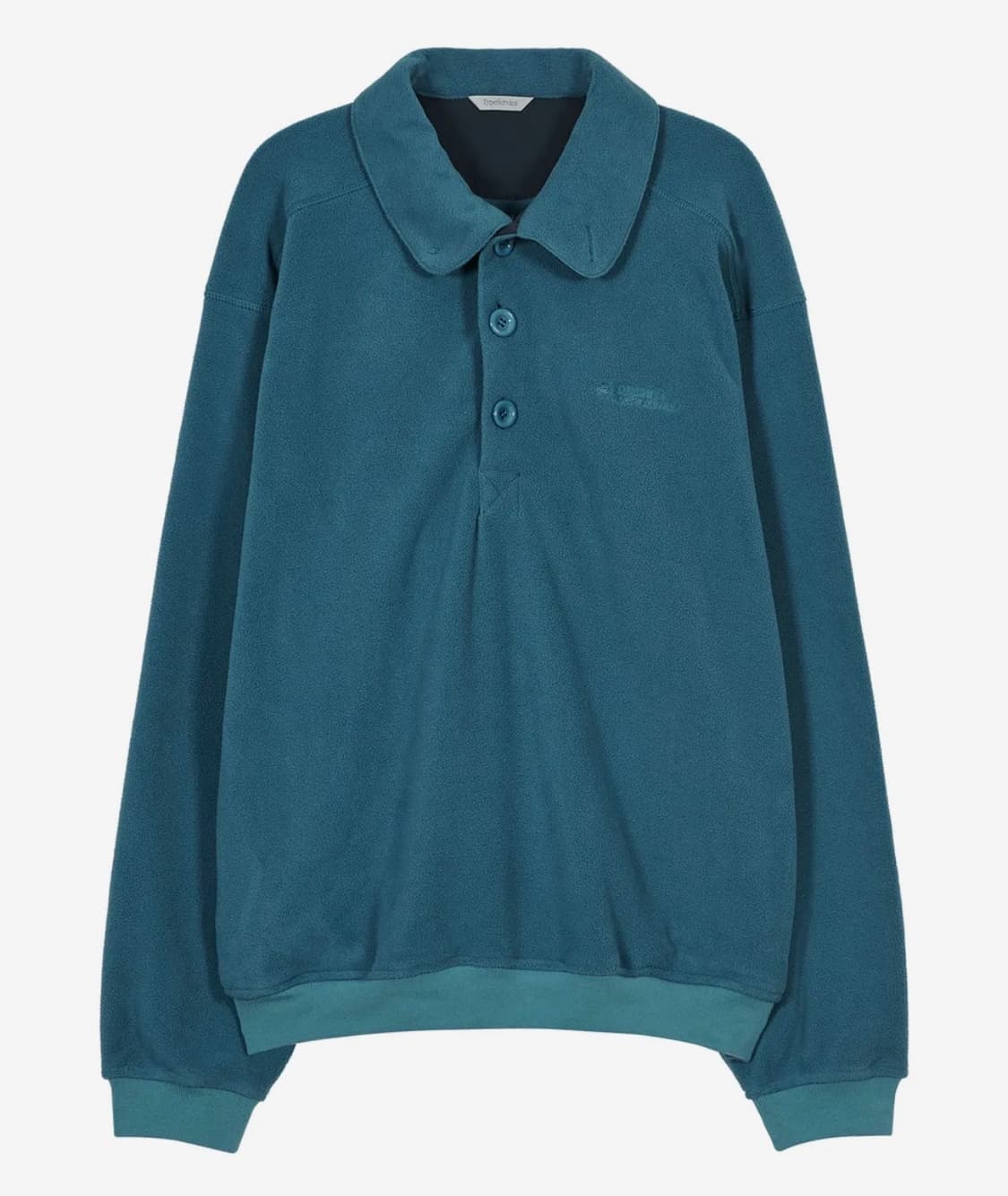 Buttoned Fleece Top Blue 상품이미지2