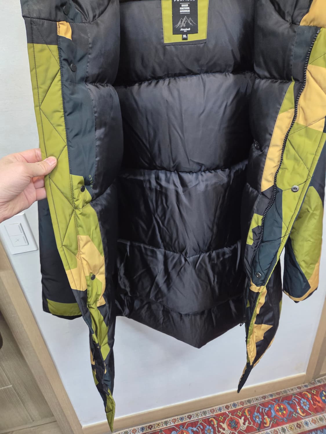 펜필드 멀티로고 카모패턴 울 믹스 파카 패딩 xl 상품이미지6