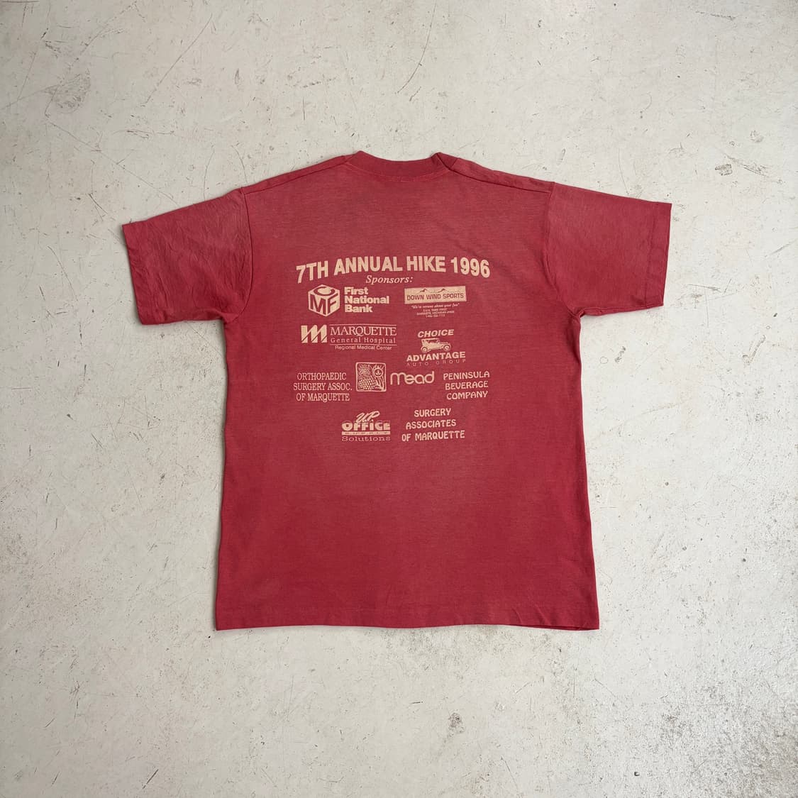 90s USA Trail Hikers 빈티지 싱글스티치 반팔티 L 상품이미지8