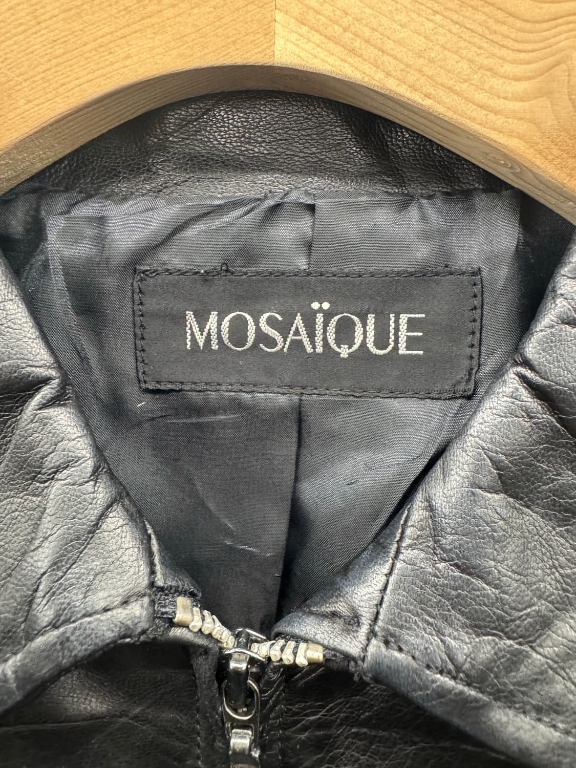 MOSAIQUE 빈티지 여성 가죽자켓 상품이미지3