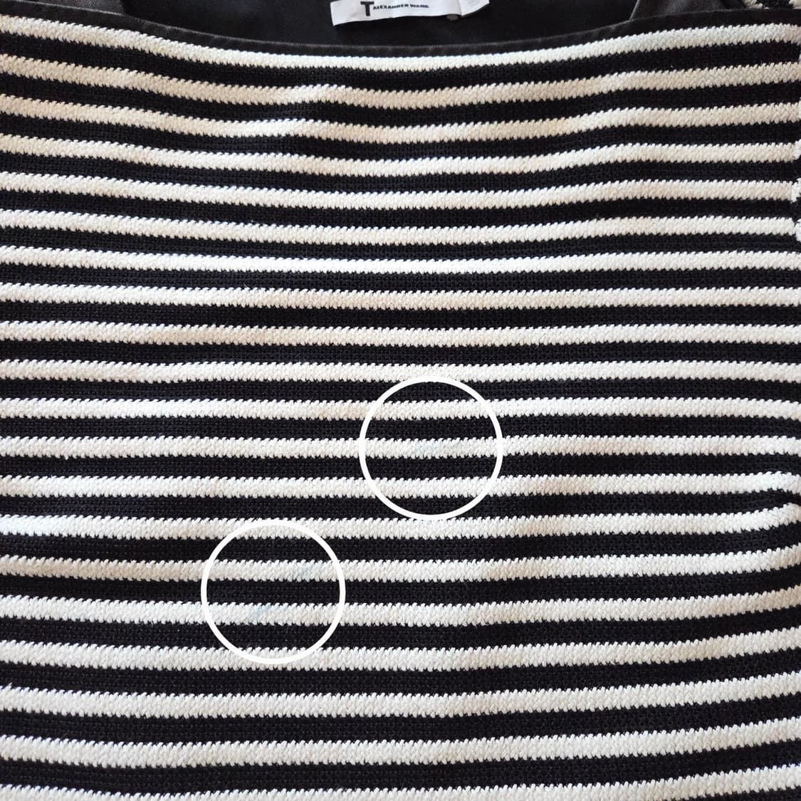 알렉산더왕 보트넥 스트라이프 니트 반팔 티셔츠 6 상품이미지4