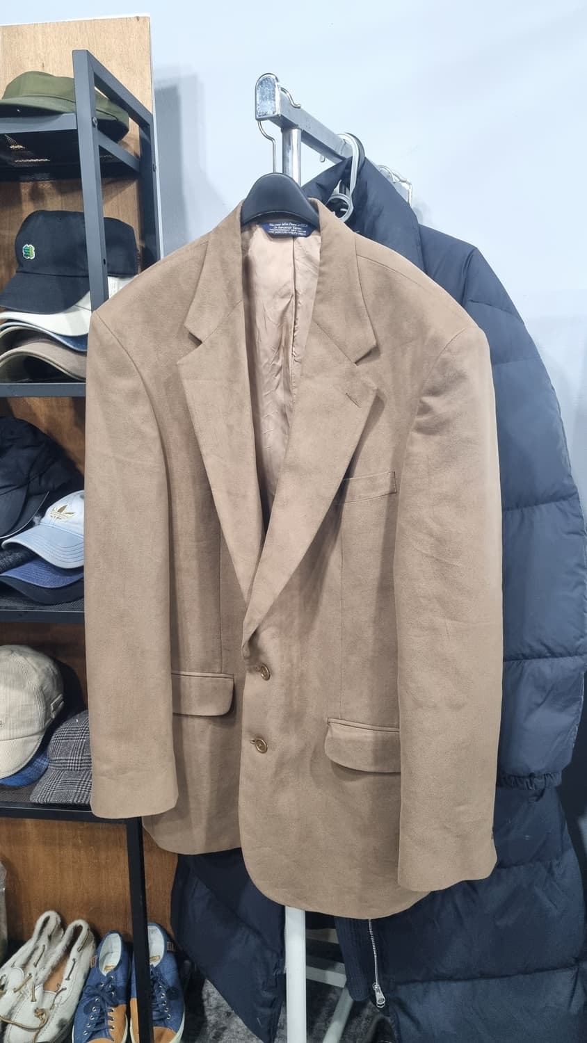 Lands End 레트로 미제 스웨이드 블레이저 자켓 110~115 상품이미지1