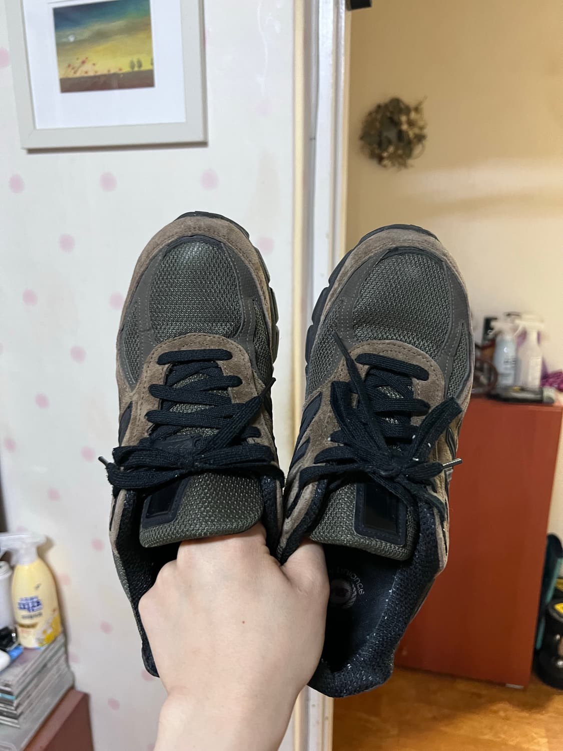 뉴발란스 990v4 밀리터리 그린 260 판매 상품이미지2