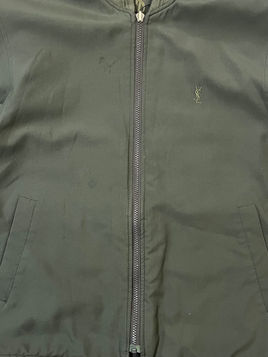 입생로랑 블루종 자켓 딥그린 95 #csz1885 상품이미지4