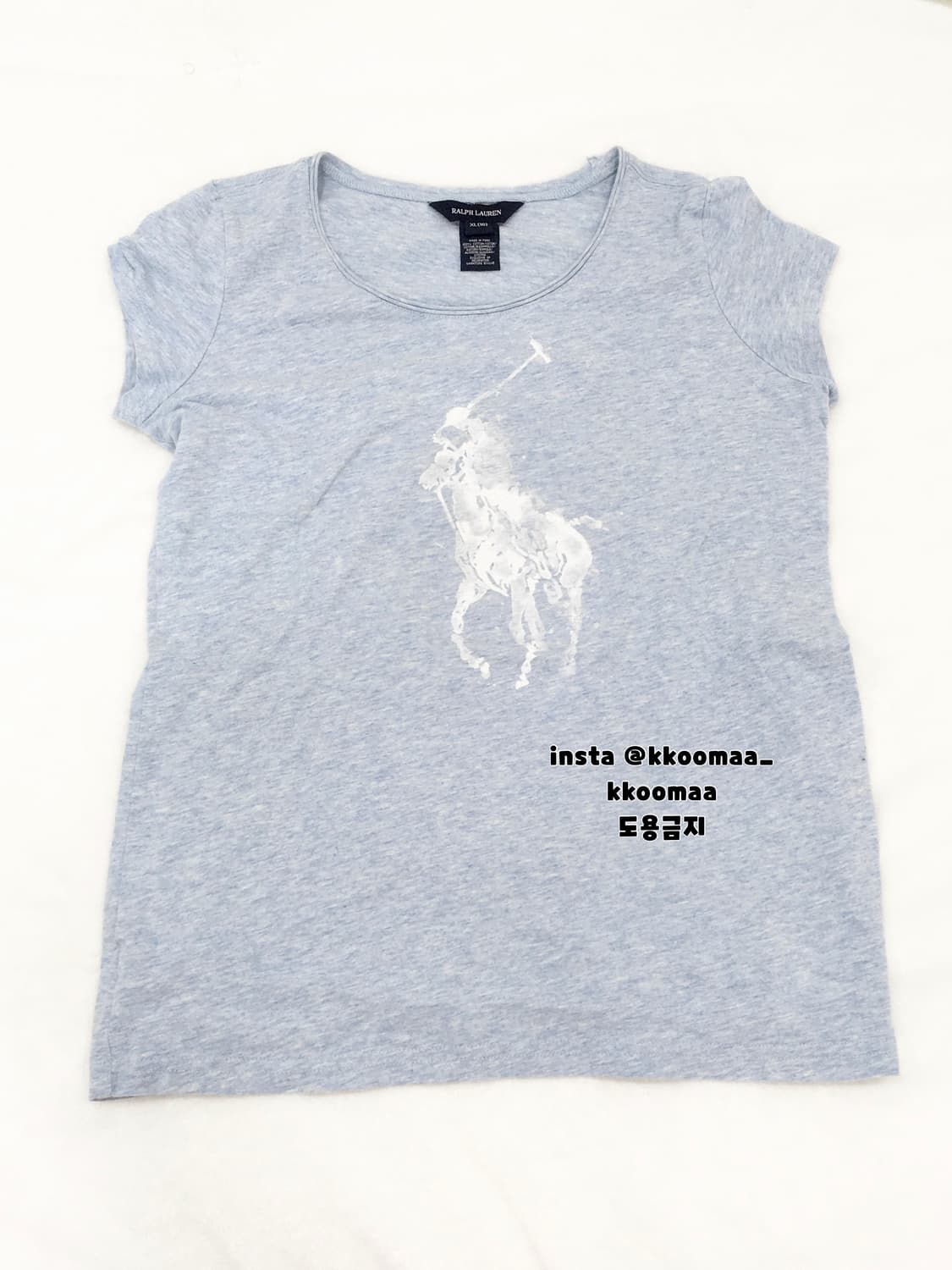 폴로 랄프로렌 빅포니 하늘 반팔티 티셔츠 상품이미지1