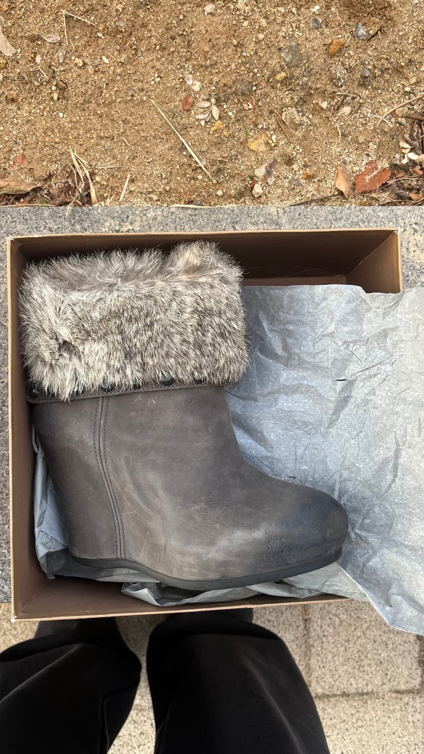 ash 아쉬 퍼 트리밍 가보시 웨지부츠  크리스마스만 19만 상품이미지10