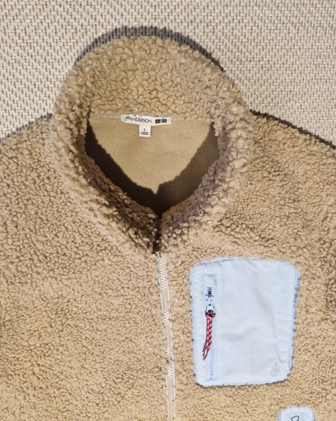 유니클로 X JW앤더슨 보아 후리스 자켓 L  상품이미지4