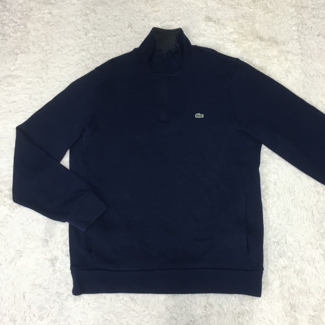 라코스테 스몰로고 하프집업 맨투맨 DD01 상품이미지1