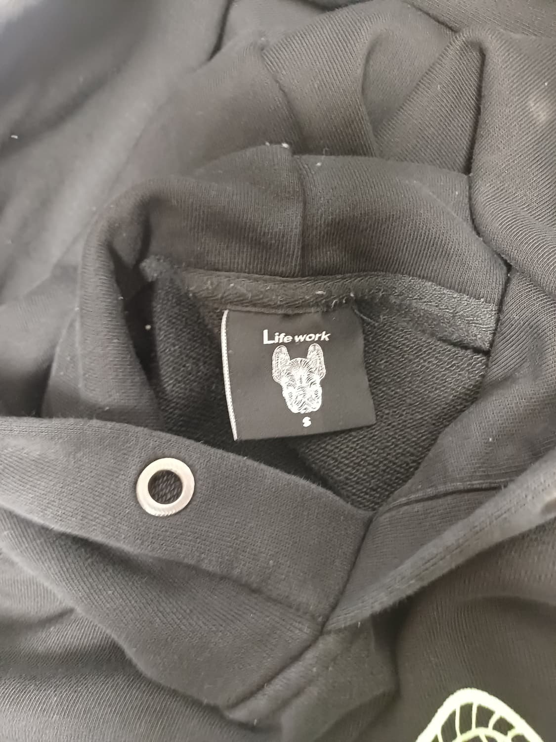 라이프워크(Lifework) 시그니처 라독 와이어 후드 - 블랙/네온 상품이미지7