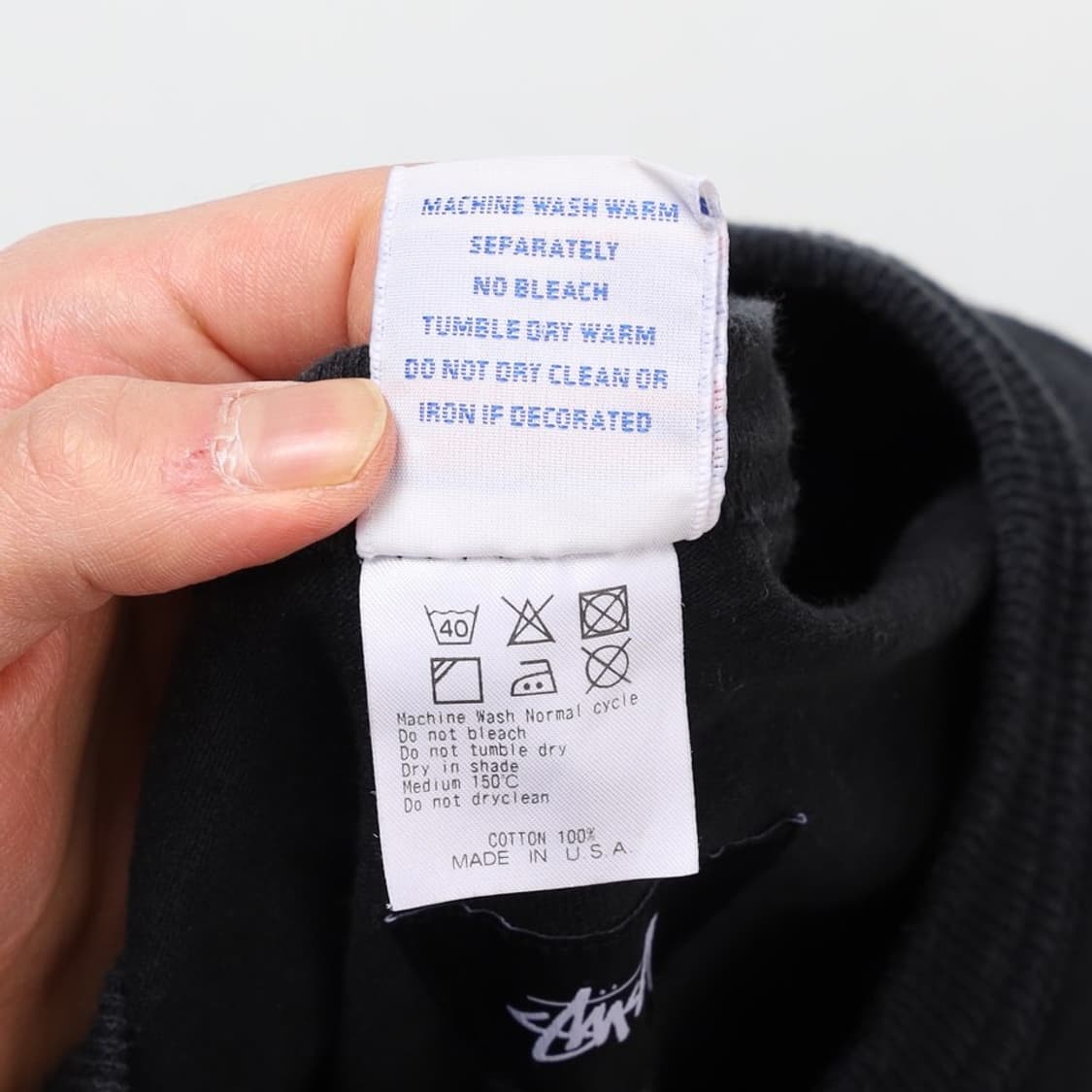 Stussy X Champion Logo T-shirt 상품이미지5