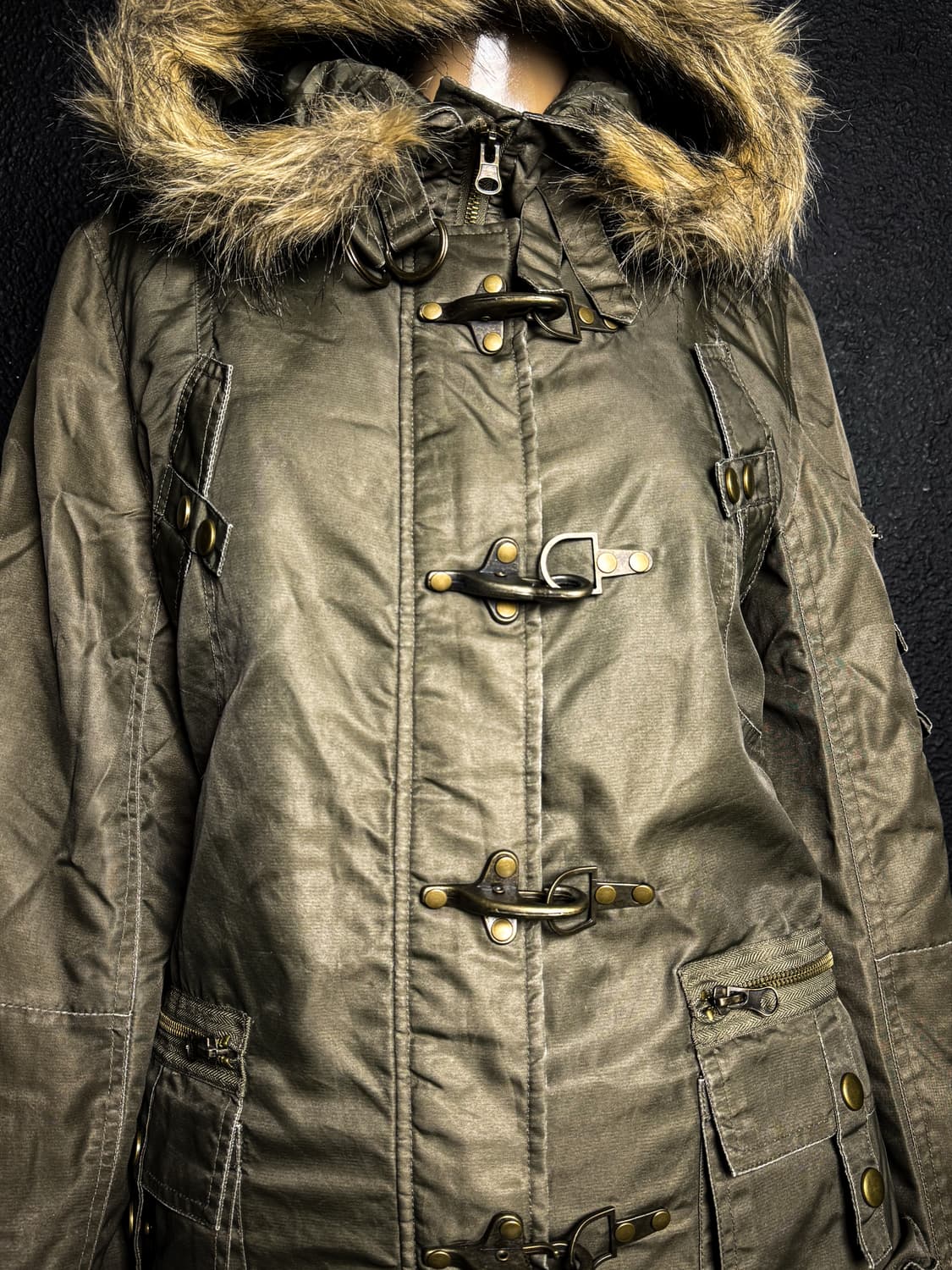 Vintage Fur Hood Long Parka 상품이미지3