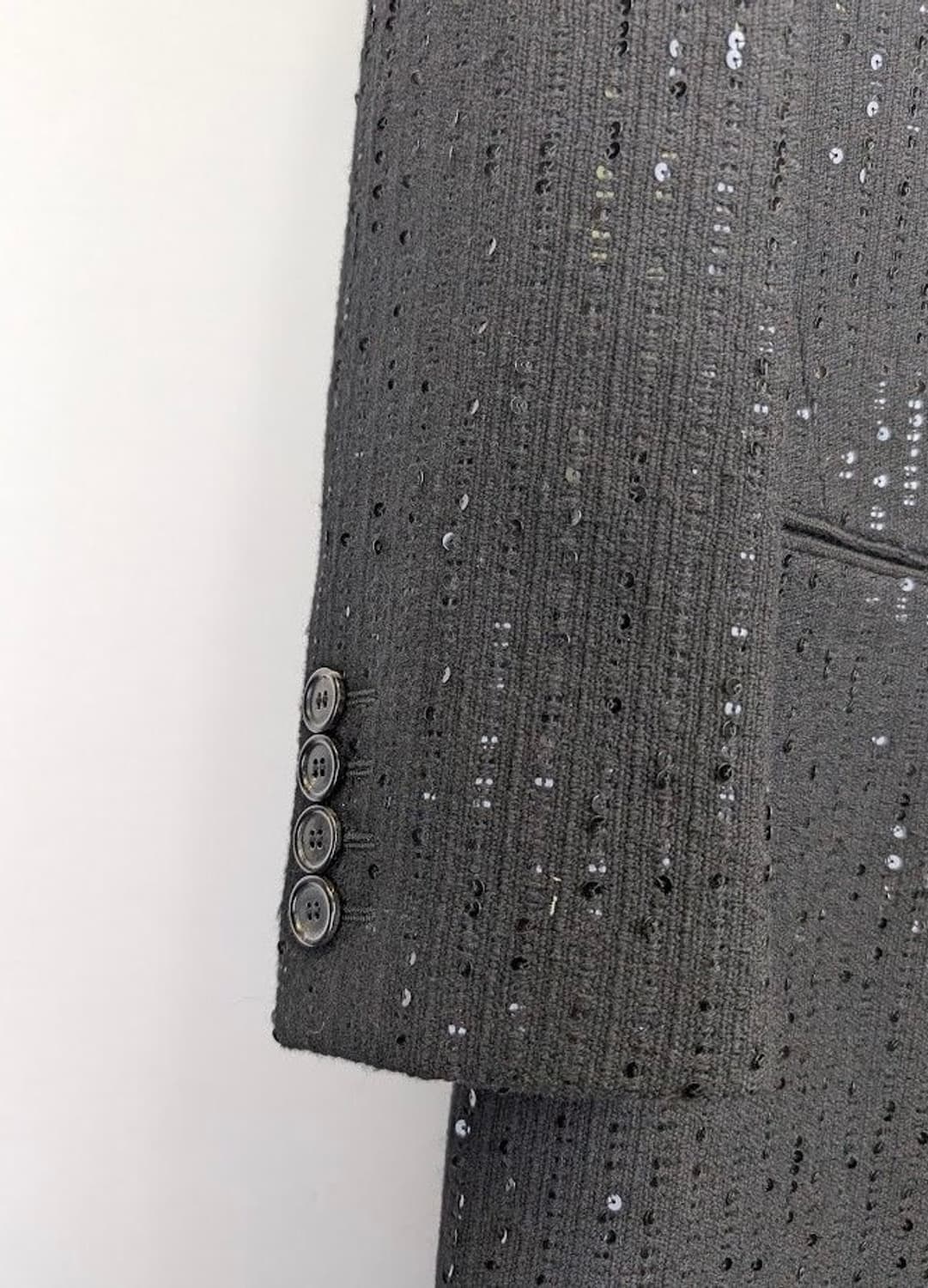 [BTS 지민님 착용] 생로랑 22AW 엠벨리시드 트위드 코트 상품이미지8