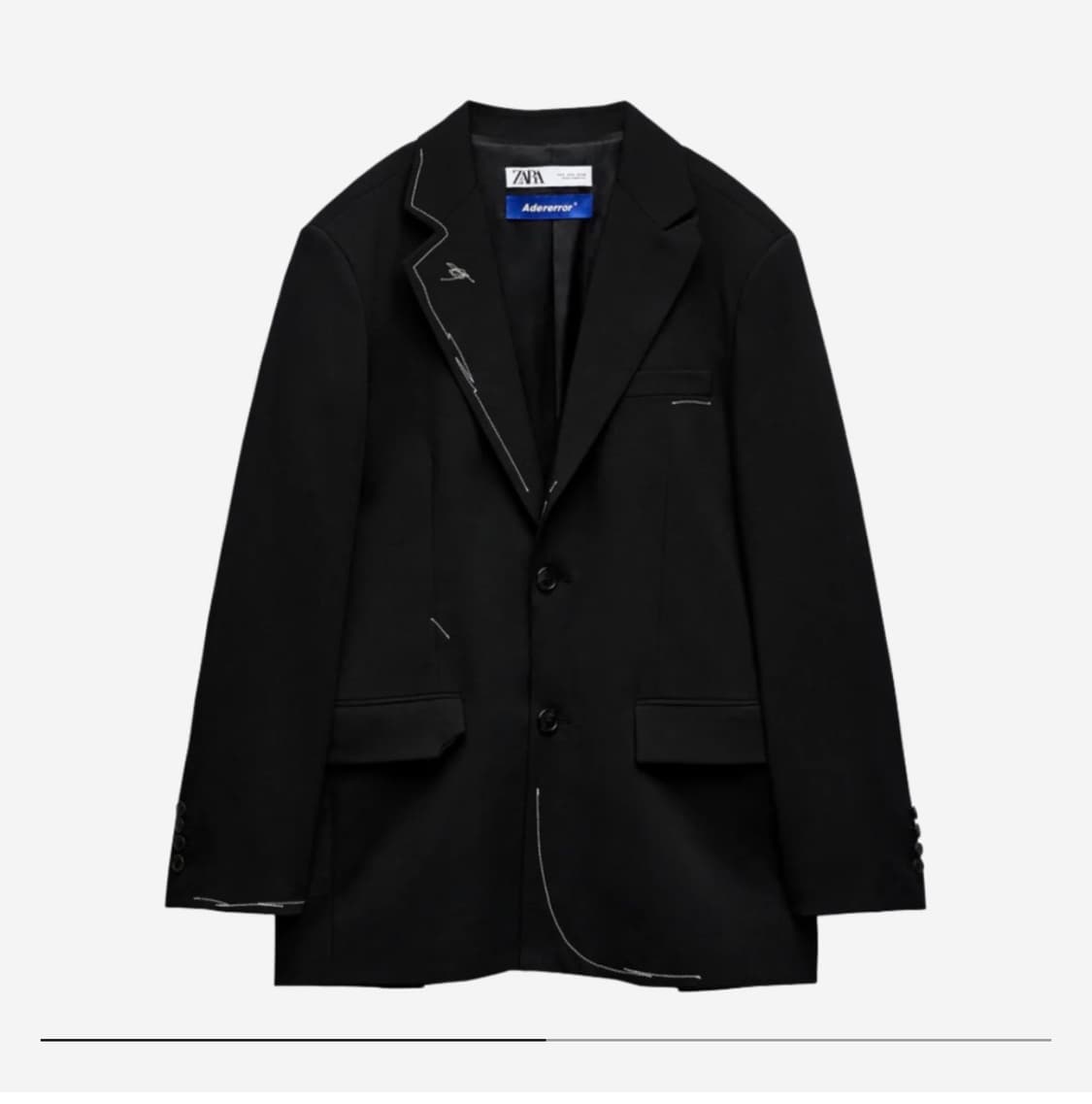 자라 x 아더에러 오버사이즈 블레이저 블랙 하의 세트 판매 상품이미지1