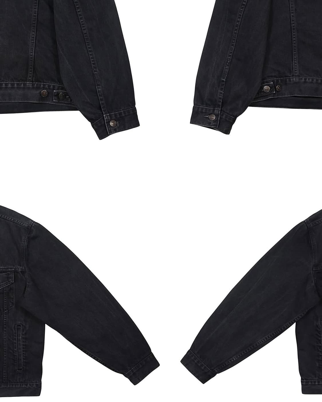 1995 유로 리바이스 70503-0285 블랙 데님 트러커 자켓 빈티지 상품이미지10