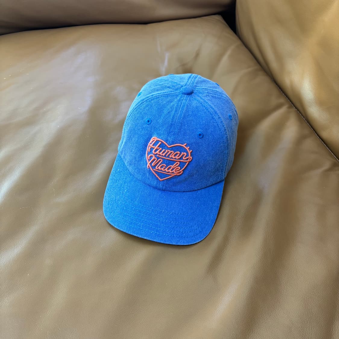 휴먼메이드 6패널 볼캡 모자 워시드 블루 상품이미지1