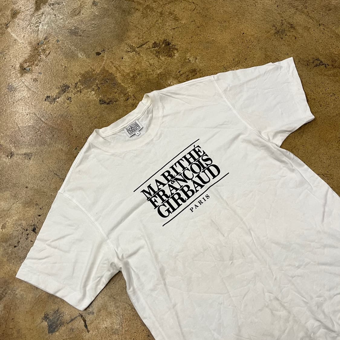 [정품/L] 마리떼 프랑소와 저버 화이트 반팔 티셔츠 상품이미지1