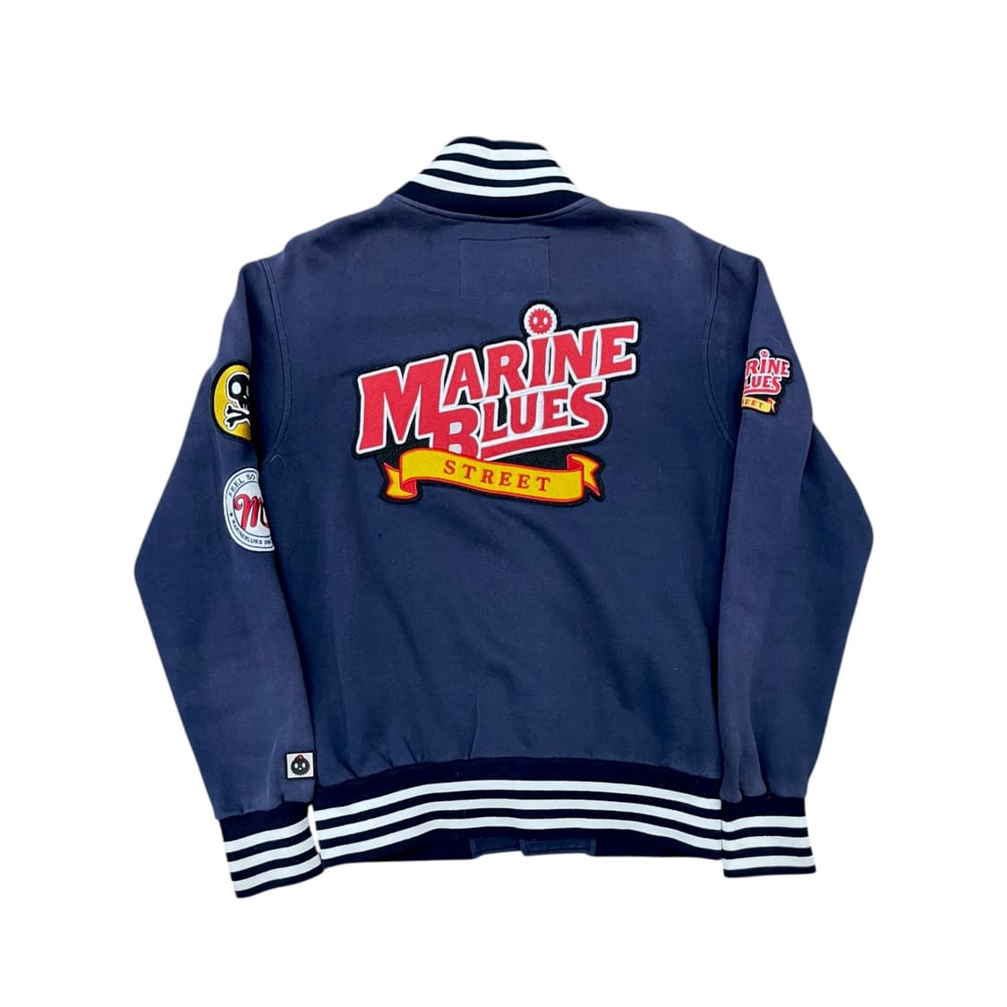 00s 네이버 웹툰 마린블루스 스웻 스타디움자켓 상품이미지3