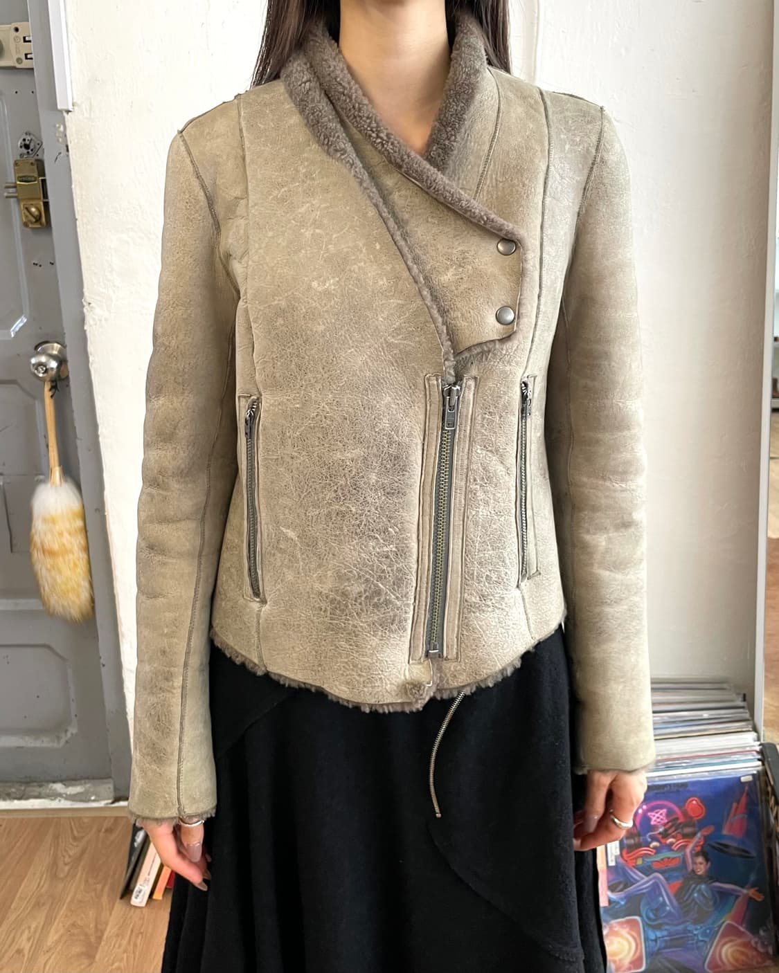 [S] 헬무트랭 시어링 레더 자켓 상품이미지5