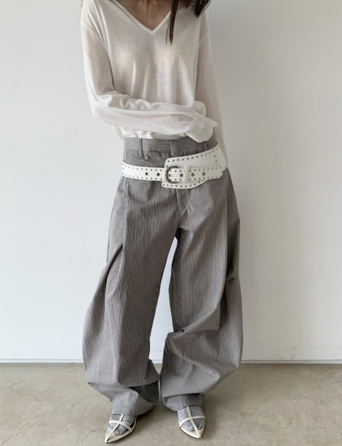 윤비누착용) 클라따 cladda puebco wide pants 상품이미지1