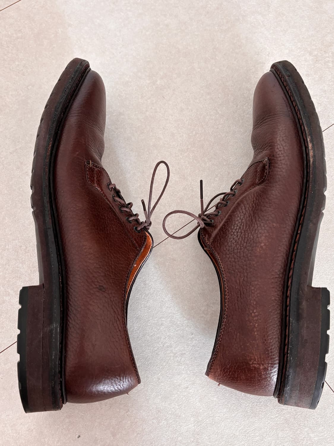 극강의 빈티지 에이징된 알든 94308 플레인 토 블루처 10AAA 상품이미지5