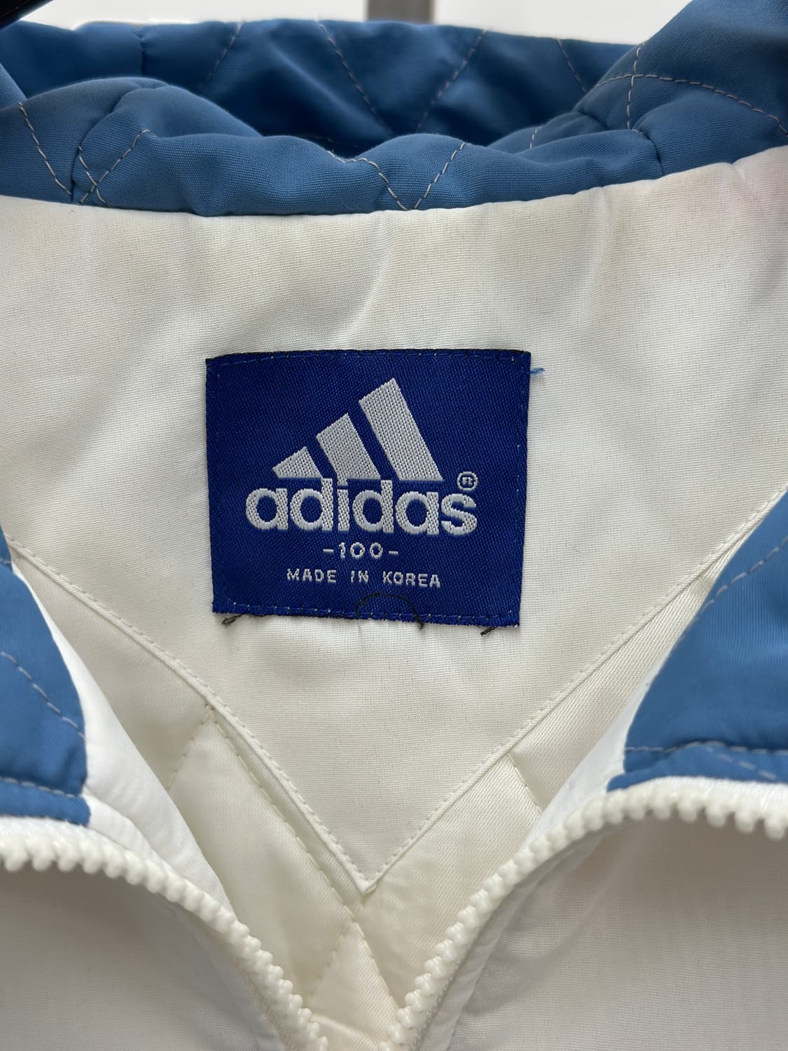 아디다스 화이트/스카이 모비딕 후드 점퍼  상품이미지5