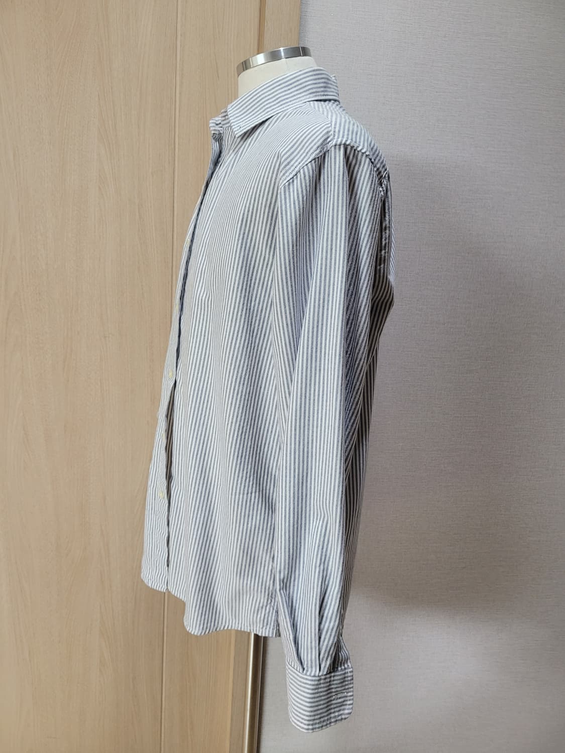 스파오 SPAO 남자 옥스포드 셔츠 XL 라이트그레이 상품이미지4