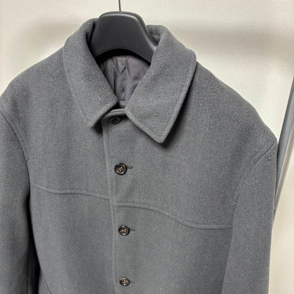 M) 꼼데가르송 옴므 플러스 헤링본 체스터 코트 상품이미지2