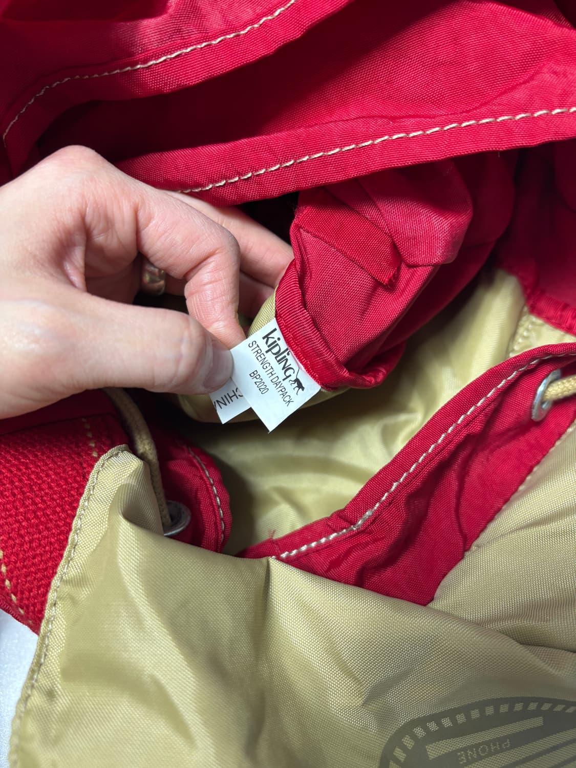 키플링 레드 백팩 상품이미지7