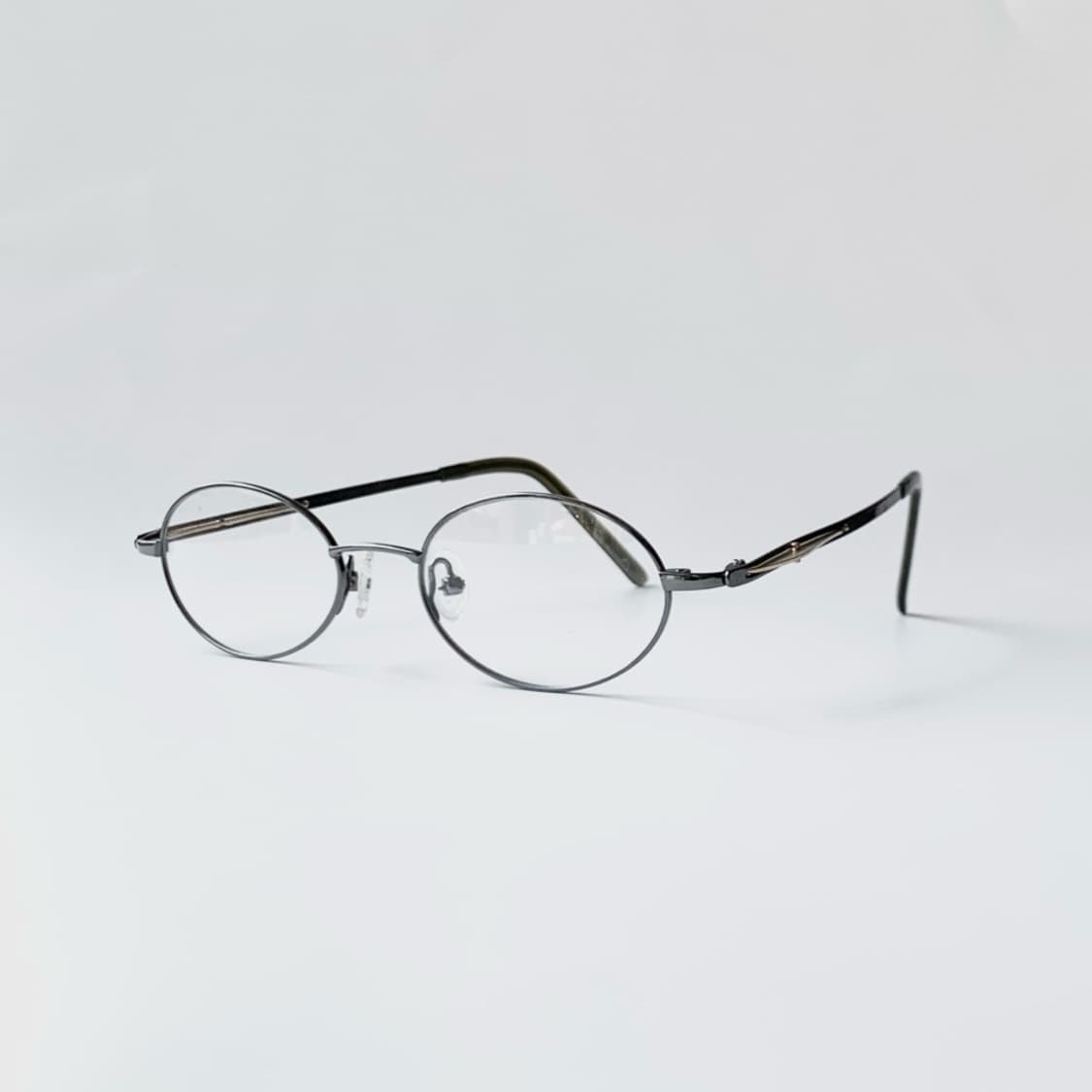 [픽키-694] 건메탈 풀프레임 오벌 안경 슬림 라운드 메탈 프레임 상품이미지2