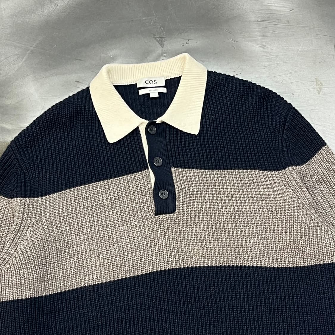  코스 스트라이프 카라 니트 y14380 상품이미지3