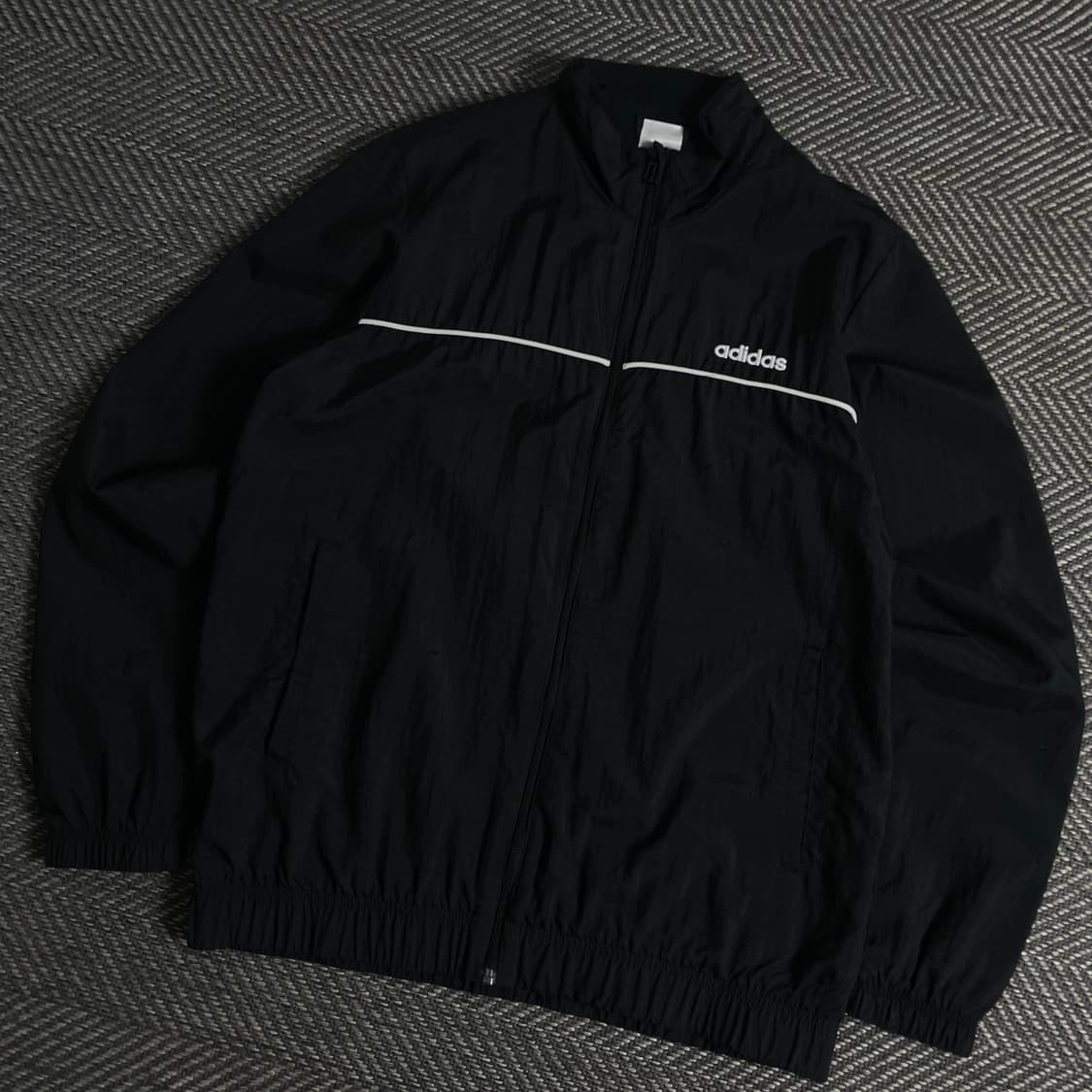 아디다스 아치로고 나일론 바람막이 블랙y 3530 상품이미지1