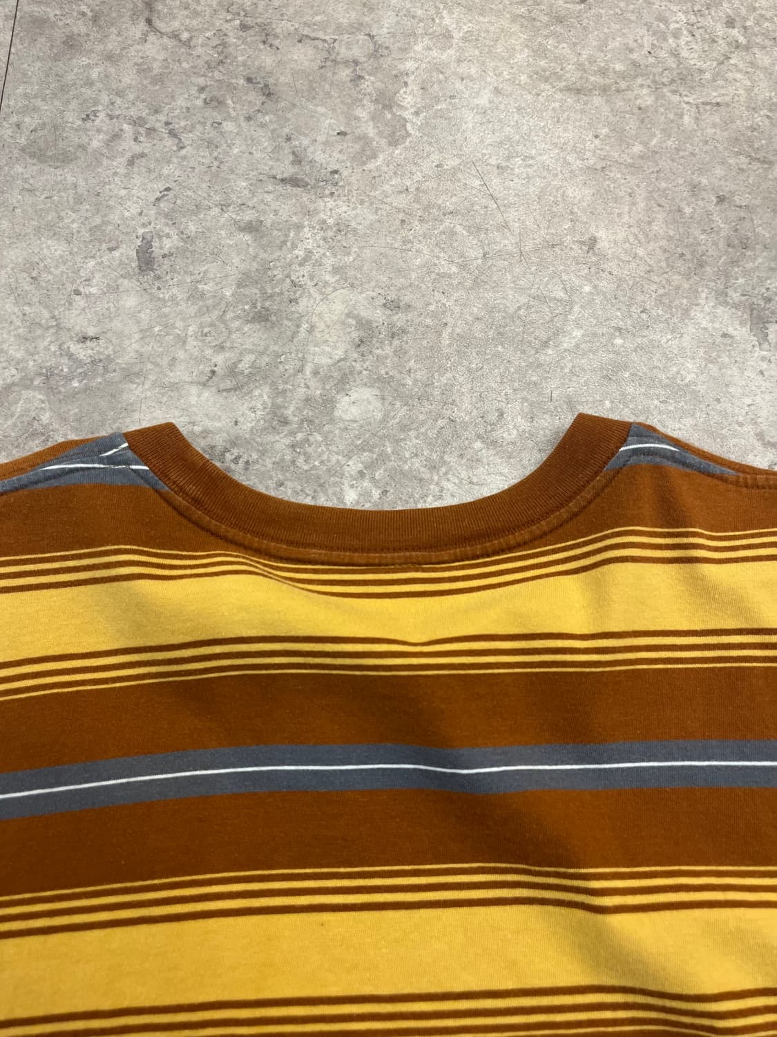 칼하트 스트라이프 반팔티 브라운 XL #csz3406 상품이미지8