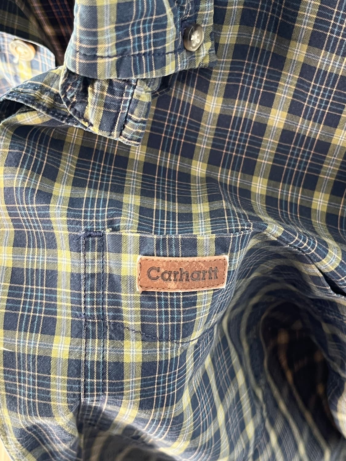 칼하트 빈티지 체크 셔츠 M 상품이미지4