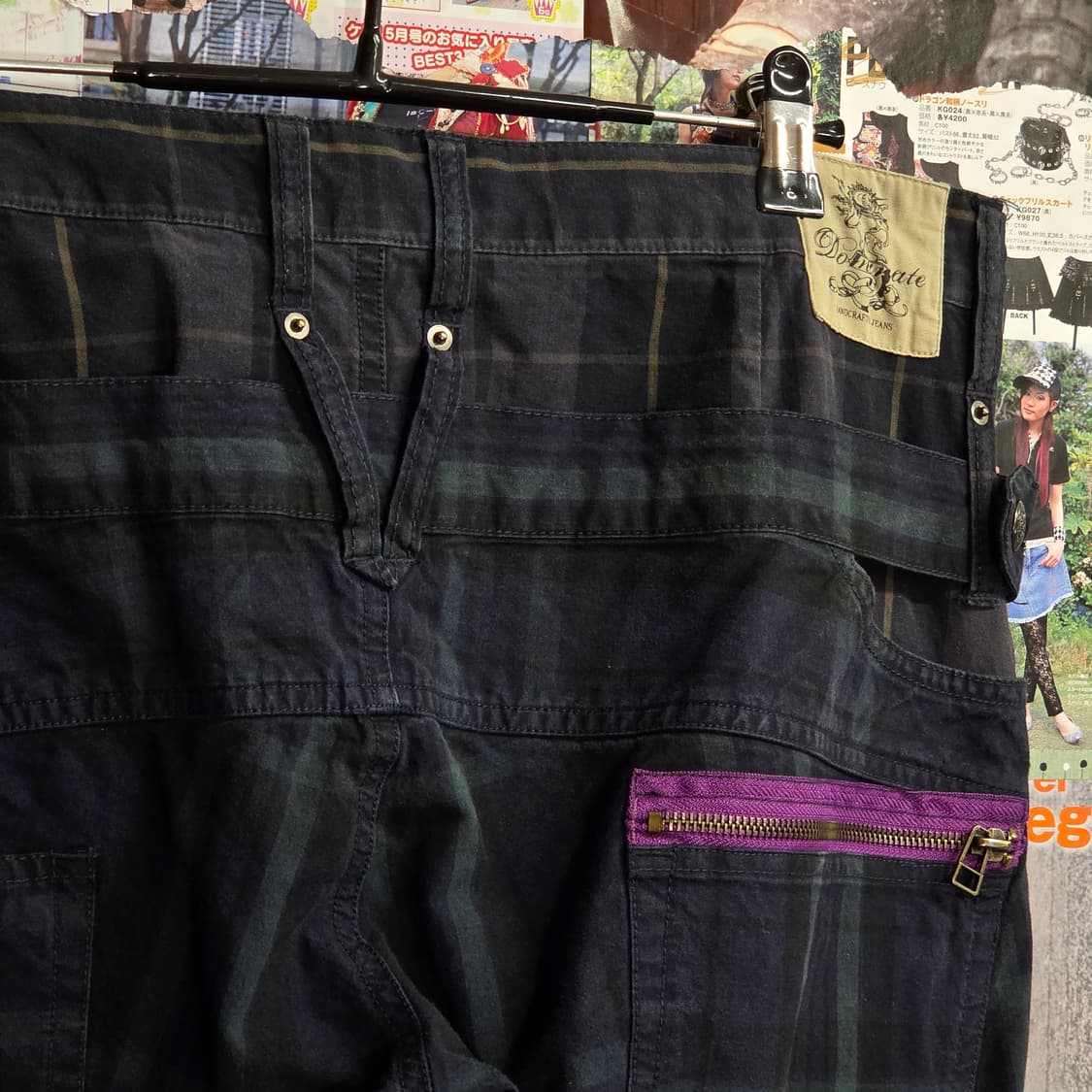 JPN 도미네이트 레이어드 체크 스트레이트 팬츠 상품이미지7