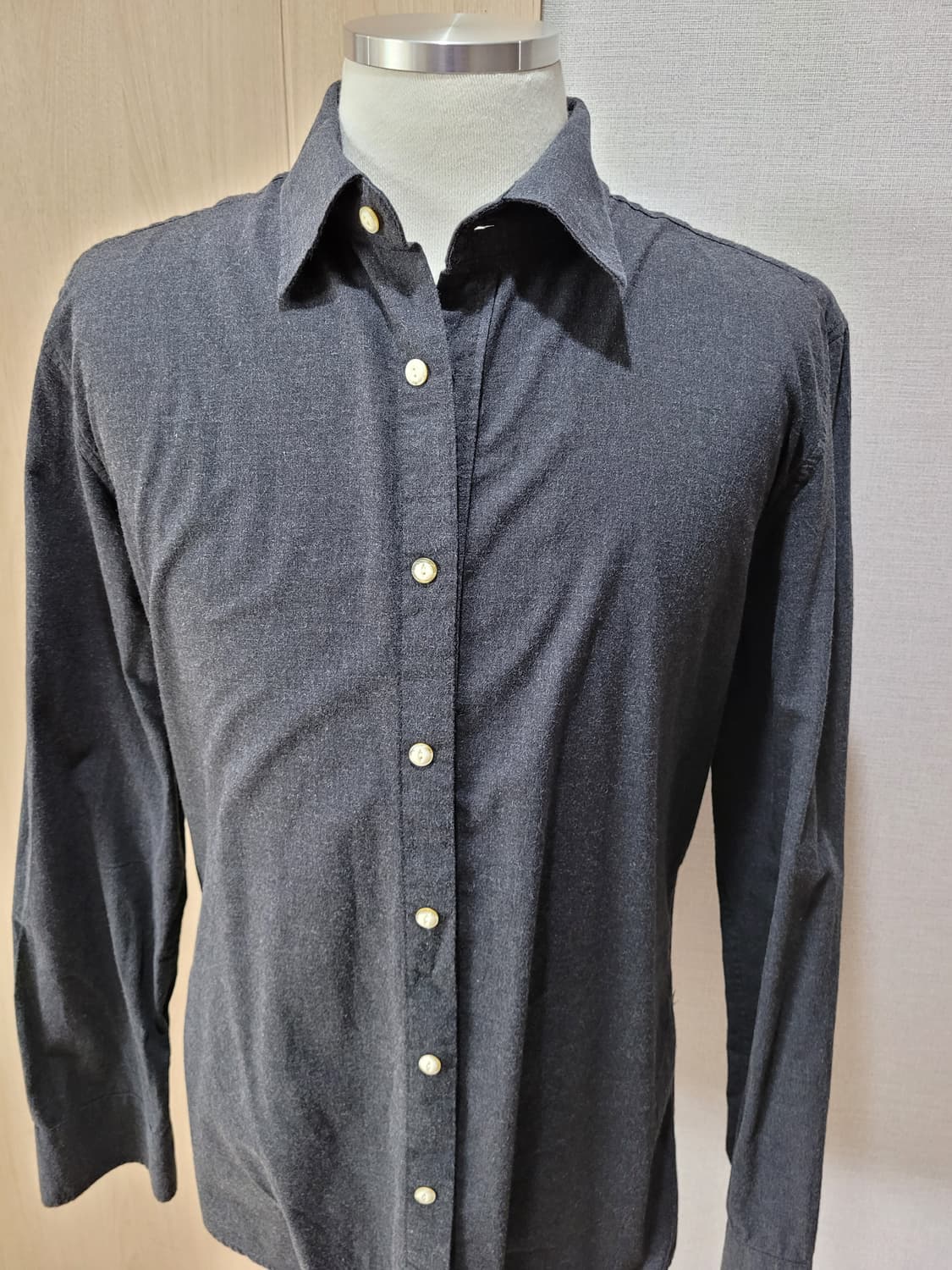 스파오포맨 SPAO for men 드레스 셔츠 105 블랙 상품이미지2