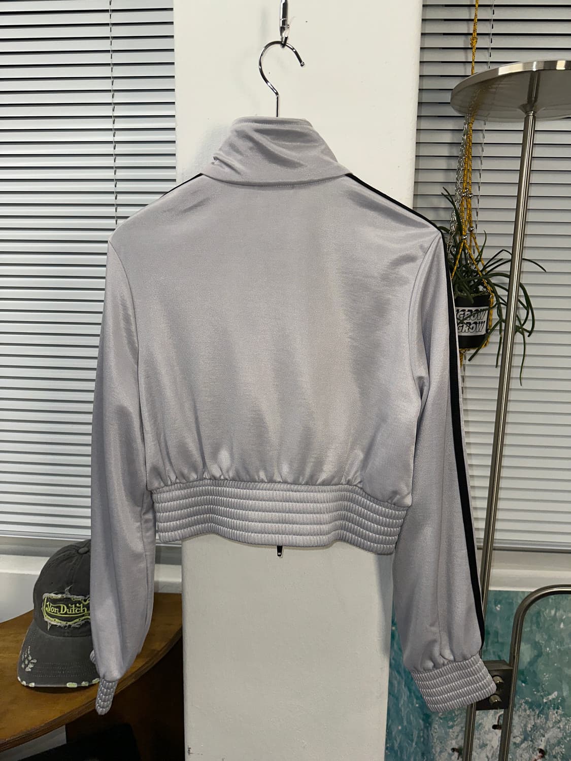 새상품)Adidas아디다스 하이 샤인크롭 져지 트랙탑 s 상품이미지4