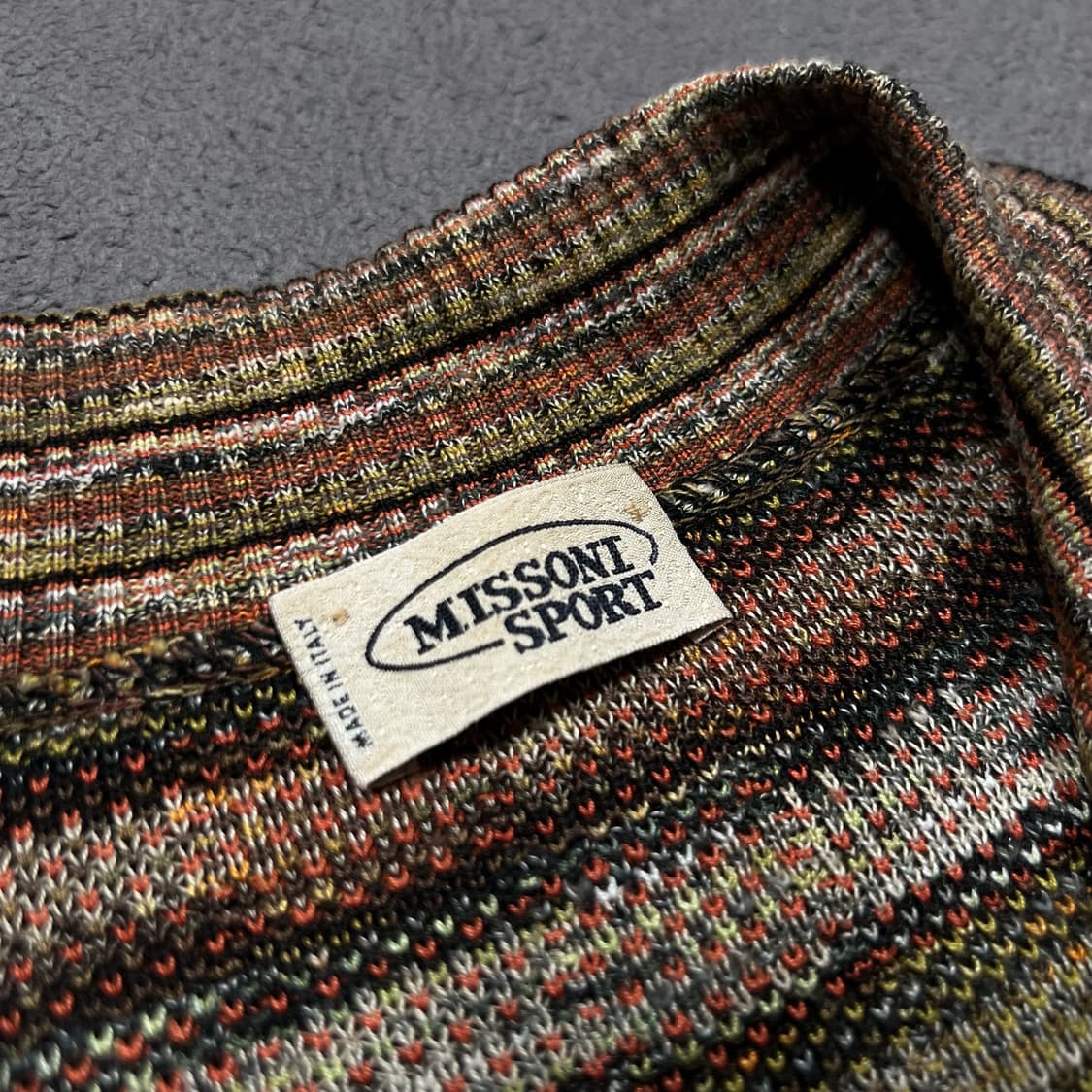 MISSONI 미쏘니 패턴 PK 카라 반팔 니트 상품이미지3